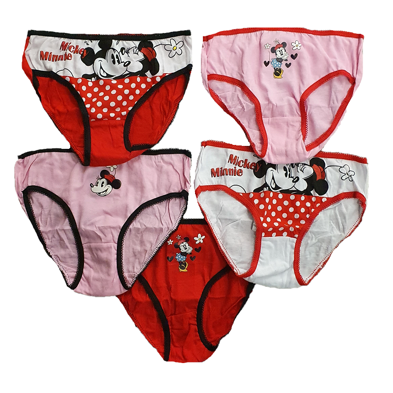 Disney Girls' Toddler Minnie Seven Pack Brief Underwear, Multi 2T